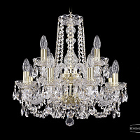 Хрустальная подвесная люстра Bohemia IVELE Crystal 1402/8+4/160/2d/G