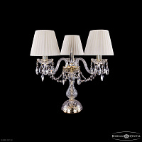 Настольная лампа с хрусталем Bohemia IVELE Crystal 1406L/3/141-39 G SH3-160