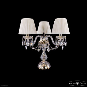 Настольная лампа с хрусталем Bohemia IVELE Crystal 1406L/3/141-39 G SH3-160