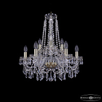 Хрустальная подвесная люстра Bohemia IVELE Crystal 1403/6+3/195/h-60 G