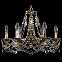 Литая подвесная люстра с хрусталем Bohemia IVELE Crystal 1710/6/160/C/GB