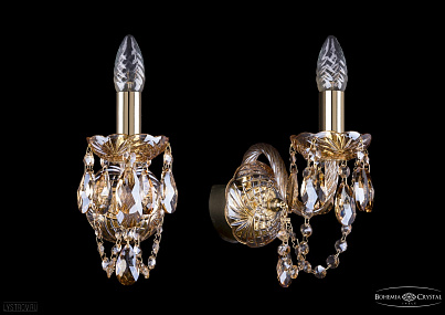 Бра хрустальное Bohemia IVELE Crystal 1402B/1/141G/M721