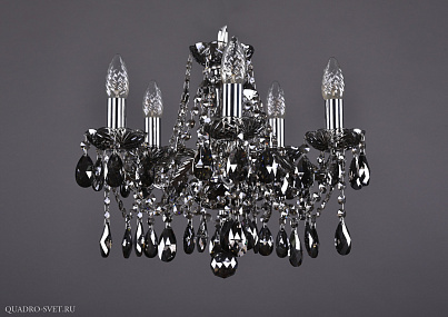 Хрустальная подвесная люстра Bohemia IVELE Crystal 1413/5/141/Ni/M781