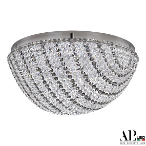 Хрустальная потолочная светодиодная люстра APL LED Sicilia SH501.2.50.R.LED -DIM.Ni.Clear.731