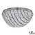Хрустальная потолочная светодиодная люстра APL LED Sicilia SH501.2.50.R.LED -DIM.Ni.Clear.731