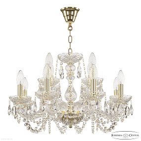 Хрустальная подвесная люстра Bohemia IVELE Crystal 119/8+4/200 G