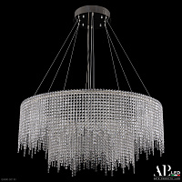 Большая хрустальная светодиодная люстра APL LED Sicilia SH02.93.2D.B.Ni.4000