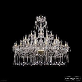 Большая хрустальная люстра Bohemia IVELE Crystal 1413/20+10+5/460 G