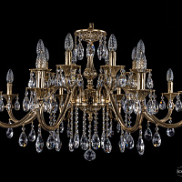 Литая подвесная люстра с хрусталем Bohemia IVELE Crystal 1703/16/360/A/GB