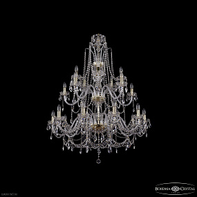 Большая хрустальная люстра Bohemia IVELE Crystal 1411/10+5+5/360/2d G