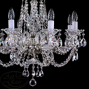 Люстра подвесная ARTGLASS ANJA VIII. NICKEL CE