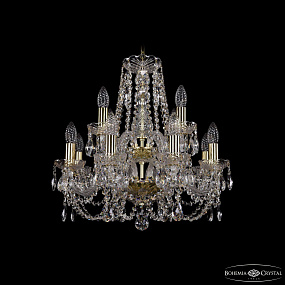 Хрустальная подвесная люстра Bohemia IVELE Crystal 1406/8+4/160/2d G
