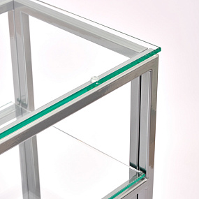 Консольный столик с полкой в прихожую AllConsoles  1041-CS clear