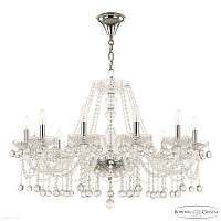 Большая хрустальная люстра Bohemia IVELE Crystal 108/12/300 Ni