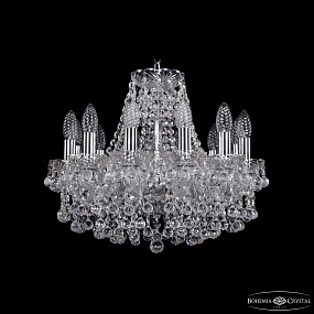Хрустальная подвесная люстра Bohemia IVELE Crystal 1409/12/141 Ni