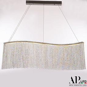 Хрустальная подвесная светодиодная люстра APL LED Sicilia SH07.100.A.Gd.4000