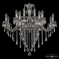 Подвесная хрустальная люстра Bohemia Ivele Crystal Verona 72118/16/285 B Ni