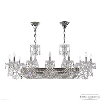 Большая хрустальная люстра Bohemia IVELE Crystal 1453/12/195/800 Ni