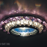 Встраиваемый светильник Donolux DL062.02.1/9 crystal/rose