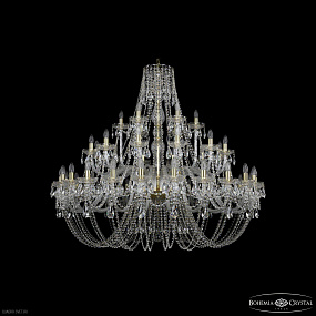 Большая хрустальная люстра Bohemia IVELE Crystal 1406/20+10+5/530 G