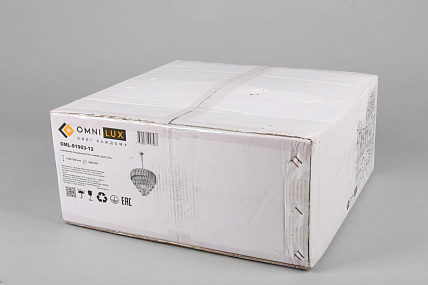 Хрустальная подвесная люстра Omnilux Fontevivo OML-81903-12