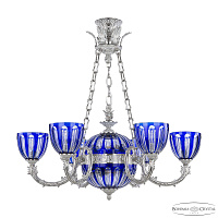 Подвесная люстра Bohemia Ivele Crystal Florence 71009P/6/210 NW P1 U Clear-Blue/H-1H Y8 FA2S