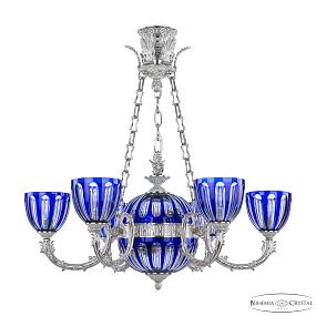 Подвесная люстра Bohemia Ivele Crystal Florence 71009P/6/210 NW P1 U Clear-Blue/H-1H Y8 FA2S