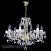 Подвесная хрустальная люстра ArtGlass CR 0004-06-20-CE