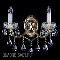 Бра хрустальное ArtGlass CR 0006/02/20 BRASS ANTIQUE CE