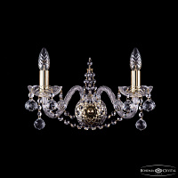 Бра хрустальное Bohemia IVELE Crystal 1411B/2/160/G/Balls