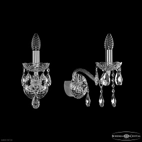 Бра хрустальное Bohemia IVELE Crystal 1413B/1/165 Ni