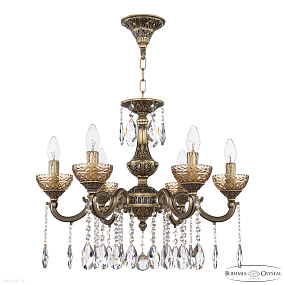 Хрустальная подвесная люстра Bohemia IVELE Crystal AL78101/6/175 A AGB P Amber/M-1F