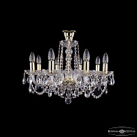 Хрустальная подвесная люстра Bohemia IVELE Crystal 1402/8/195/G/tube