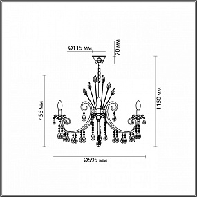 Подвесная люстра Odeon Light VERSIA 4977/6