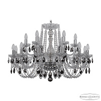 Большая хрустальная люстра Bohemia IVELE Crystal 1402/12+6/300 Ni K731
