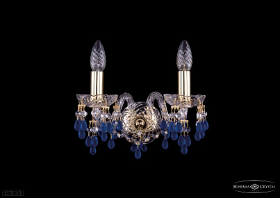 Бра хрустальное Bohemia IVELE Crystal 1410B/2/141G/V3001