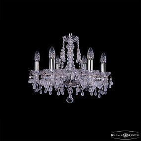 Хрустальная подвесная люстра Bohemia IVELE Crystal 1410/6/160 Ni V0300