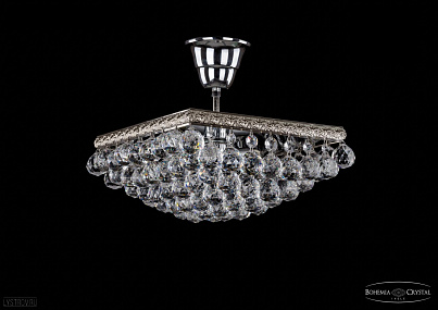 Хрустальная потолочная люстра Bohemia IVELE Crystal 1912/25Z/Ni