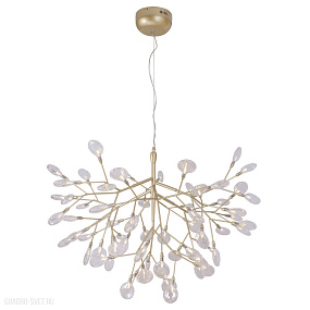 Большая люстра Crystal Lux EVITA SP63 GOLD/TRANSPARENT