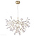 Большая люстра Crystal Lux EVITA SP63 GOLD/TRANSPARENT