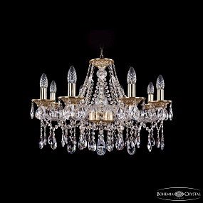 Хрустальная подвесная люстра Bohemia IVELE Crystal 1613/8/220/G