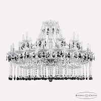 Большая хрустальная люстра Bohemia IVELE Crystal 1413/20+10/400 Ni K781