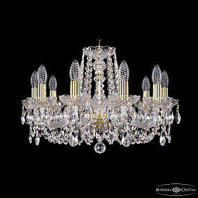 Хрустальная подвесная люстра Bohemia IVELE Crystal 1402/10/195/G
