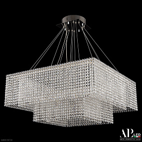 Хрустальная подвесная светодиодная люстра APL LED Sicilia SH04.71.2D.A.Ni.4000