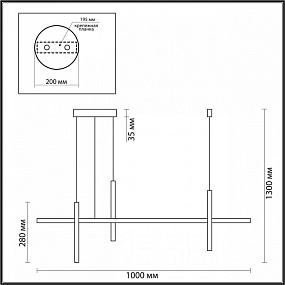 Подвесной светодиодный светильник Odeon Light VETTA 6606/32L