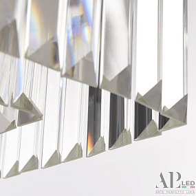 Хрустальная подвесная светодиодная люстра APL LED Sicilia SH11.57.A.Ni.4000