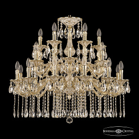 Большая хрустальная люстра Bohemia Ivele Crystal Florence 71102/12+6+6/300/2d A GW