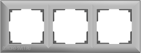 Рамка на 3 поста (серебряный) Werkel WL14-Frame-03