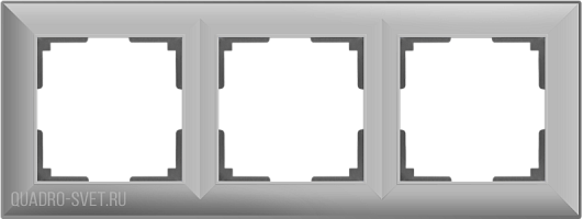 Рамка на 3 поста (серебряный) Werkel WL14-Frame-03