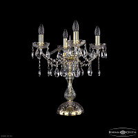 Настольная лампа с хрусталем Bohemia IVELE Crystal 1413L/4/141-47 G